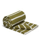 Hills & Valleys Knitted Throw-Vertiver Green