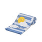 Happy Sunshine Strikket Pledd – Lyseblå