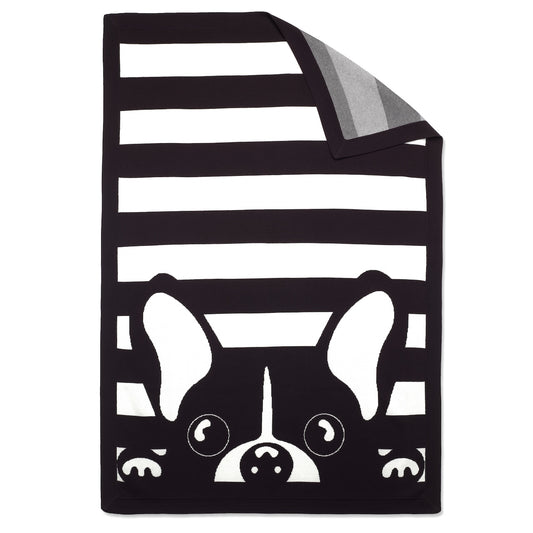 Bonjour Pup Knitted Throw
