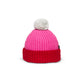 Joyful Pompom Beanie-Candy Pink