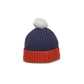Joyful Pompom Beanie-Dk Royal