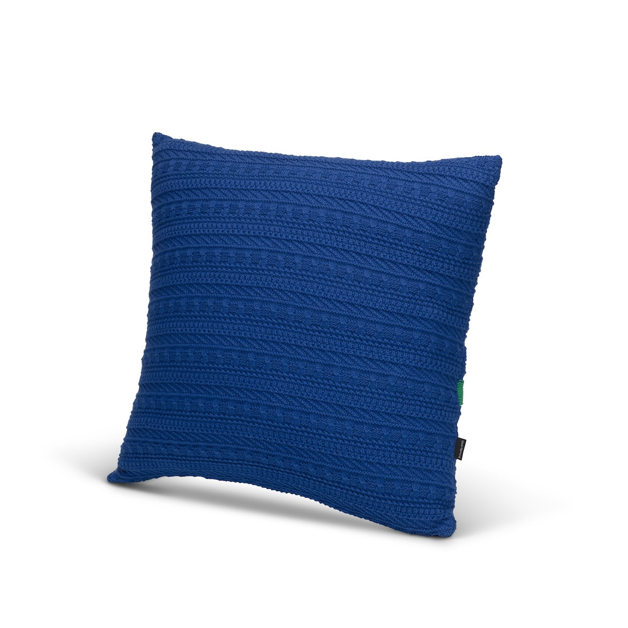 Carousel Stripes Knitted Cushion Cover-Violet Blue