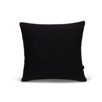 Rollercoaster Tracks Knitted Cushion Cover-Black