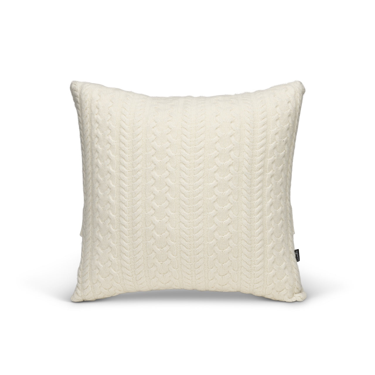 Twister Rope Knitted Cushion Cover-Creamy