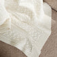 Twister Rope Knitted Blanket-Creamy
