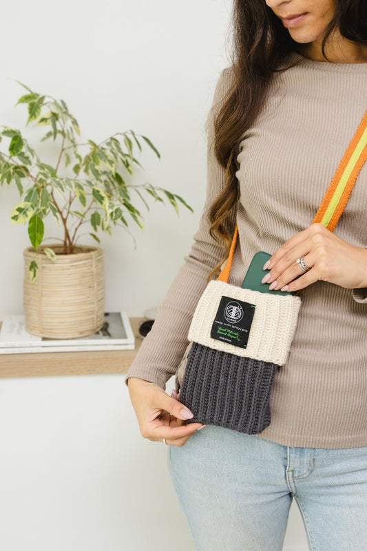 Booth Ticket Knitted Pcase-Ash