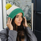 Joyful Pompom Beanie-Creamy