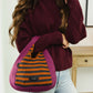 Popcorn Dumpling Knitted Bag-Pumpkin