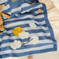 Happy Sunshine Strikket Pledd – Lyseblå