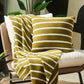 Hills & Valleys Knitted Cushion Cover-Vertiver Green