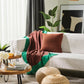 Lucky Arrow Knitted Cushion Cover-Pumpkin