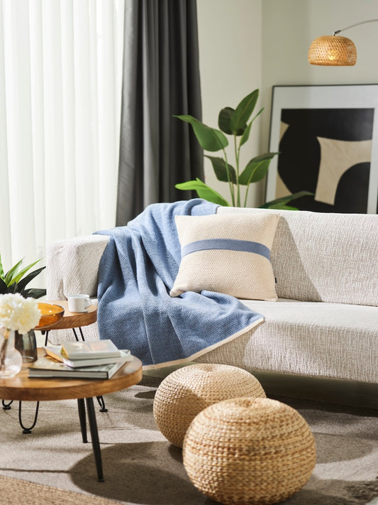 Bubble Pop Knitted Cushion Cover-Creamy